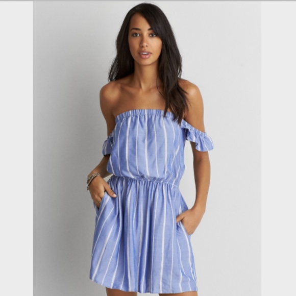 American Eagle Outfitters Dresses & Skirts - American Eagle Off-The-Shoulder Fit & Flare Dress